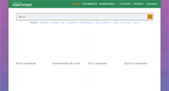 Desktop Screenshot of onlinerabatkoder.com