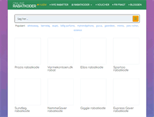Tablet Screenshot of onlinerabatkoder.com